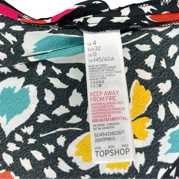 Topshop PETITE Floral Pleat Mini Skirt - Picture 6 of 6